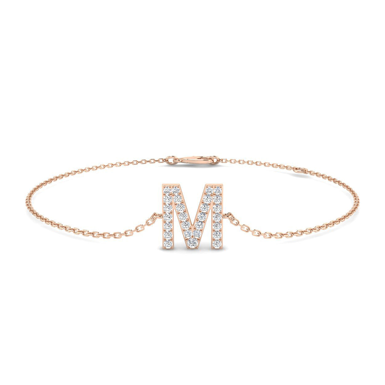 Diamond Initial Bracelet