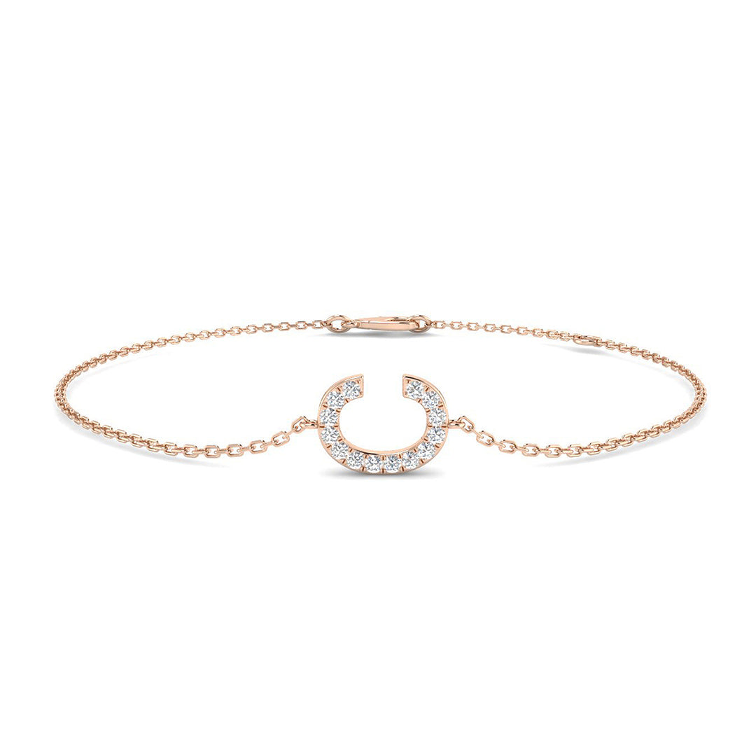 Diamond Initial Bracelet