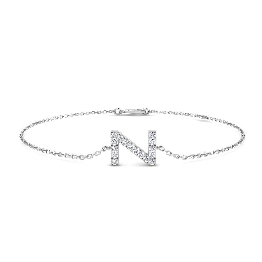 Diamond Initial Bracelet
