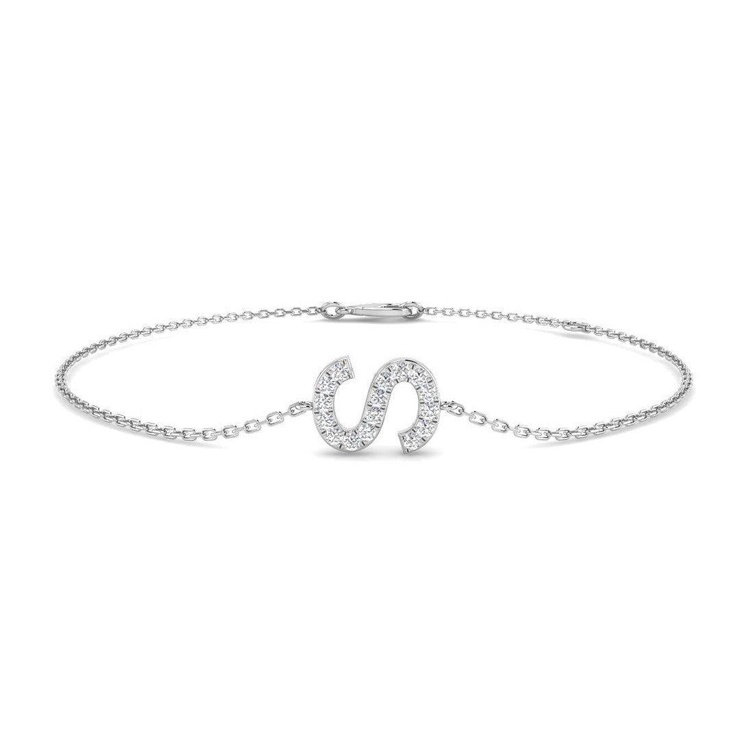 Diamond Initial Bracelet