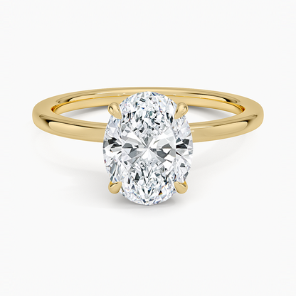 Oval Diamond Solitaire Engagement Ring
