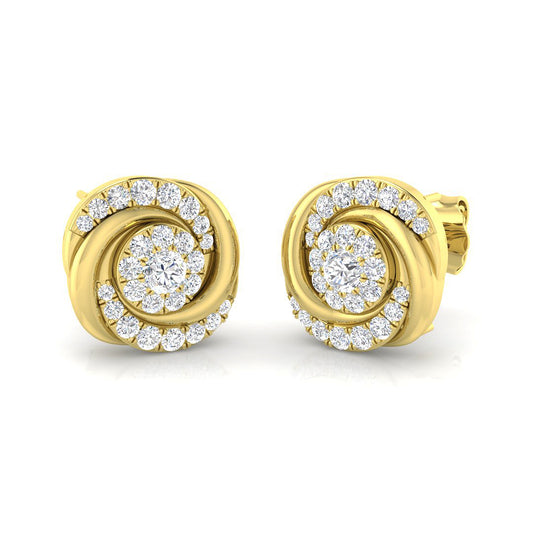 Diamond Knot Earrings