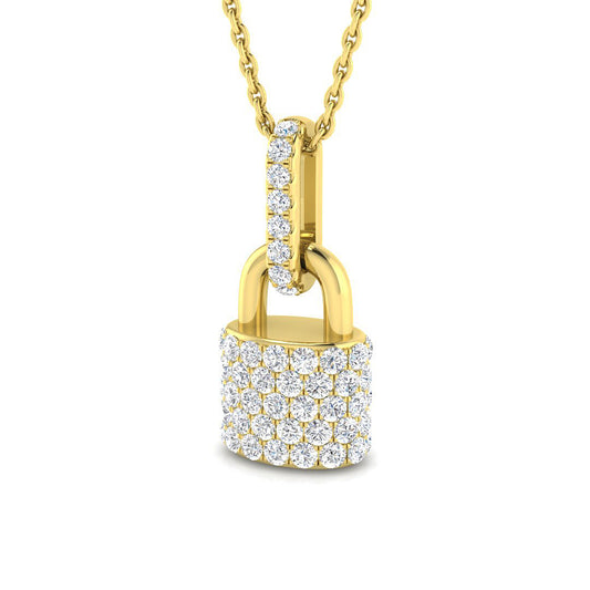 Lock Diamond Pendant
