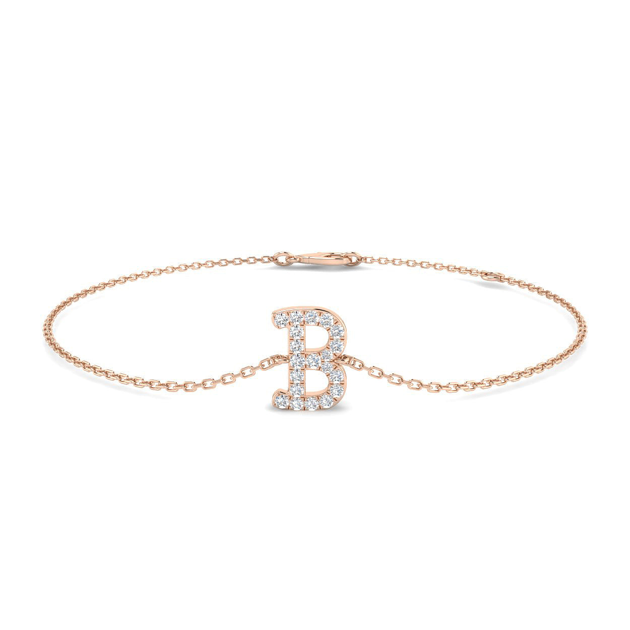 Diamond Initial Bracelet