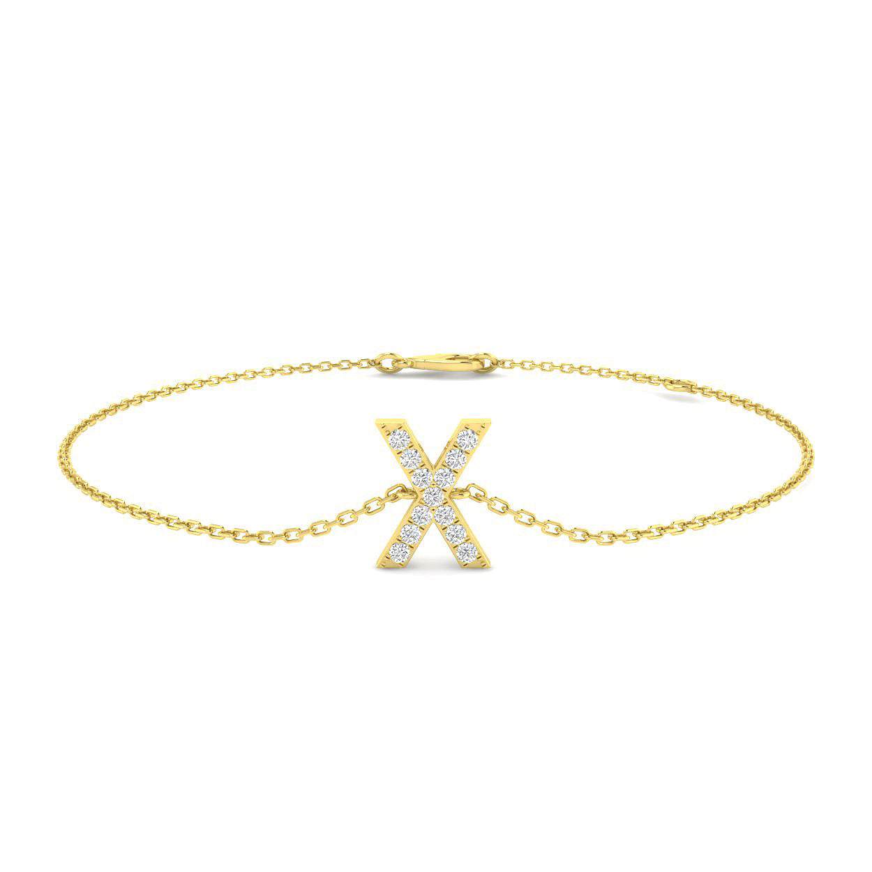 Diamond Initial Bracelet