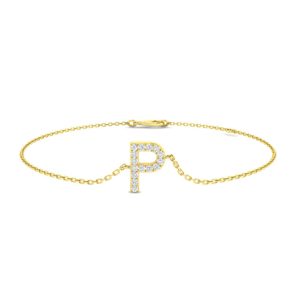 Diamond Initial Bracelet