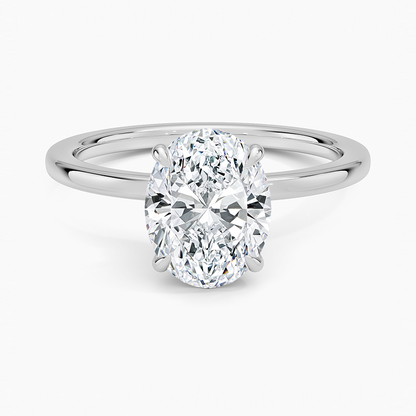 Oval Diamond Solitaire Engagement Ring