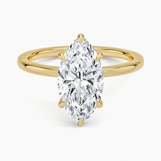 Marquise Diamond Solitaire Ring