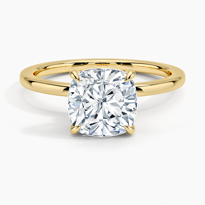 Cushion Diamond Solitaire Ring
