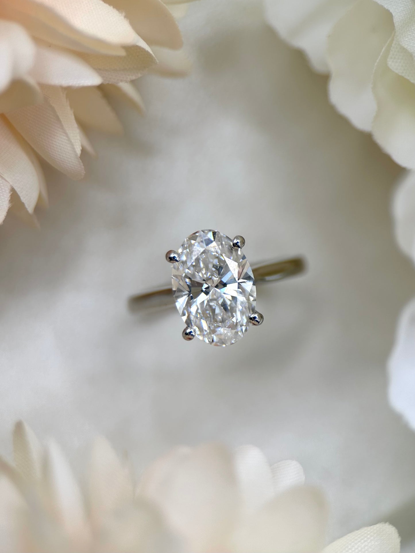 Oval Diamond Solitaire Engagement Ring