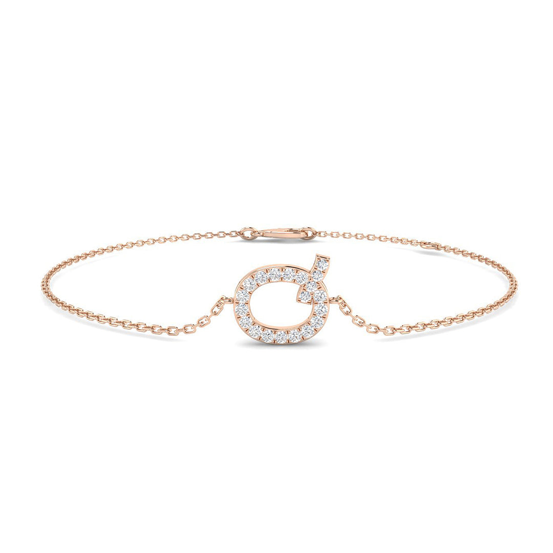 Diamond Initial Bracelet