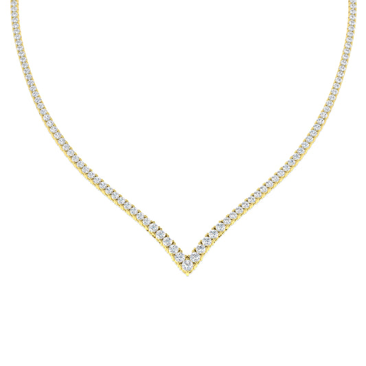 Diamond V Necklace