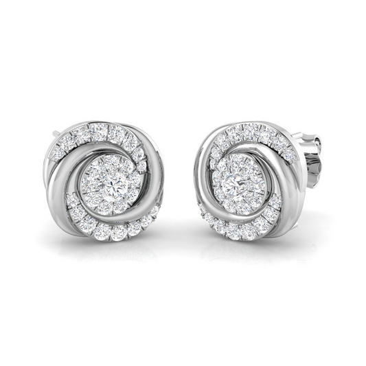 Diamond Knot Earrings
