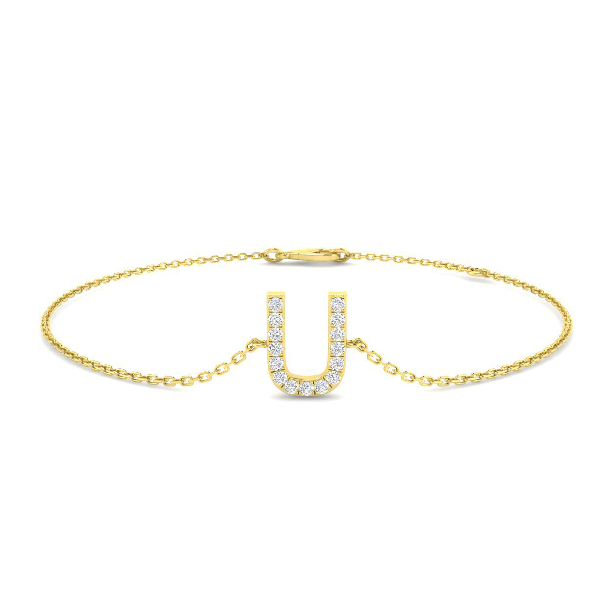 Diamond Initial Bracelet