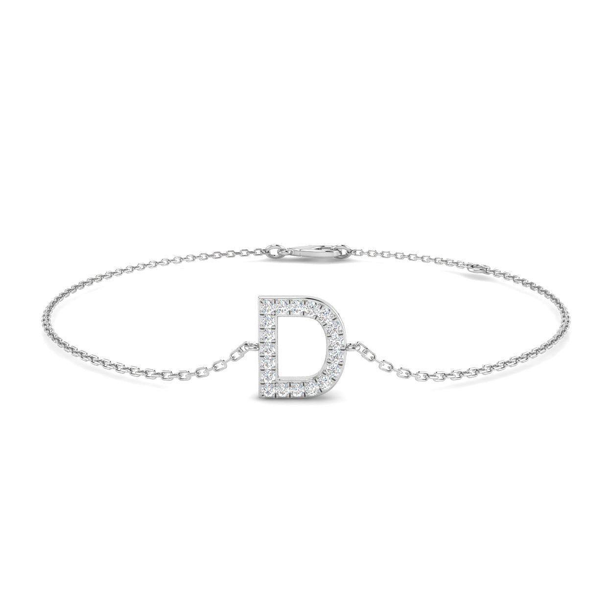 Diamond Initial Bracelet