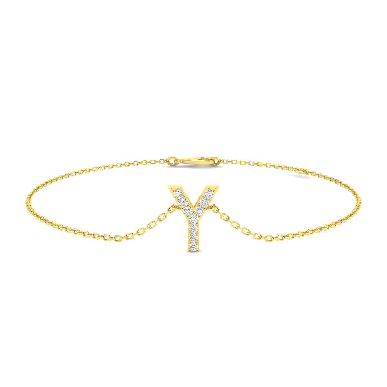 Diamond Initial Bracelet