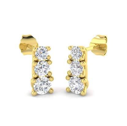 Trilogy Diamond Earrings