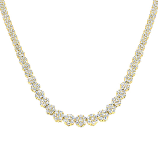 Cluster Diamond Necklace