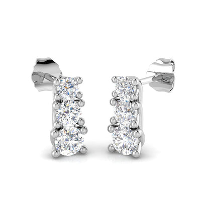 Trilogy Diamond Earrings