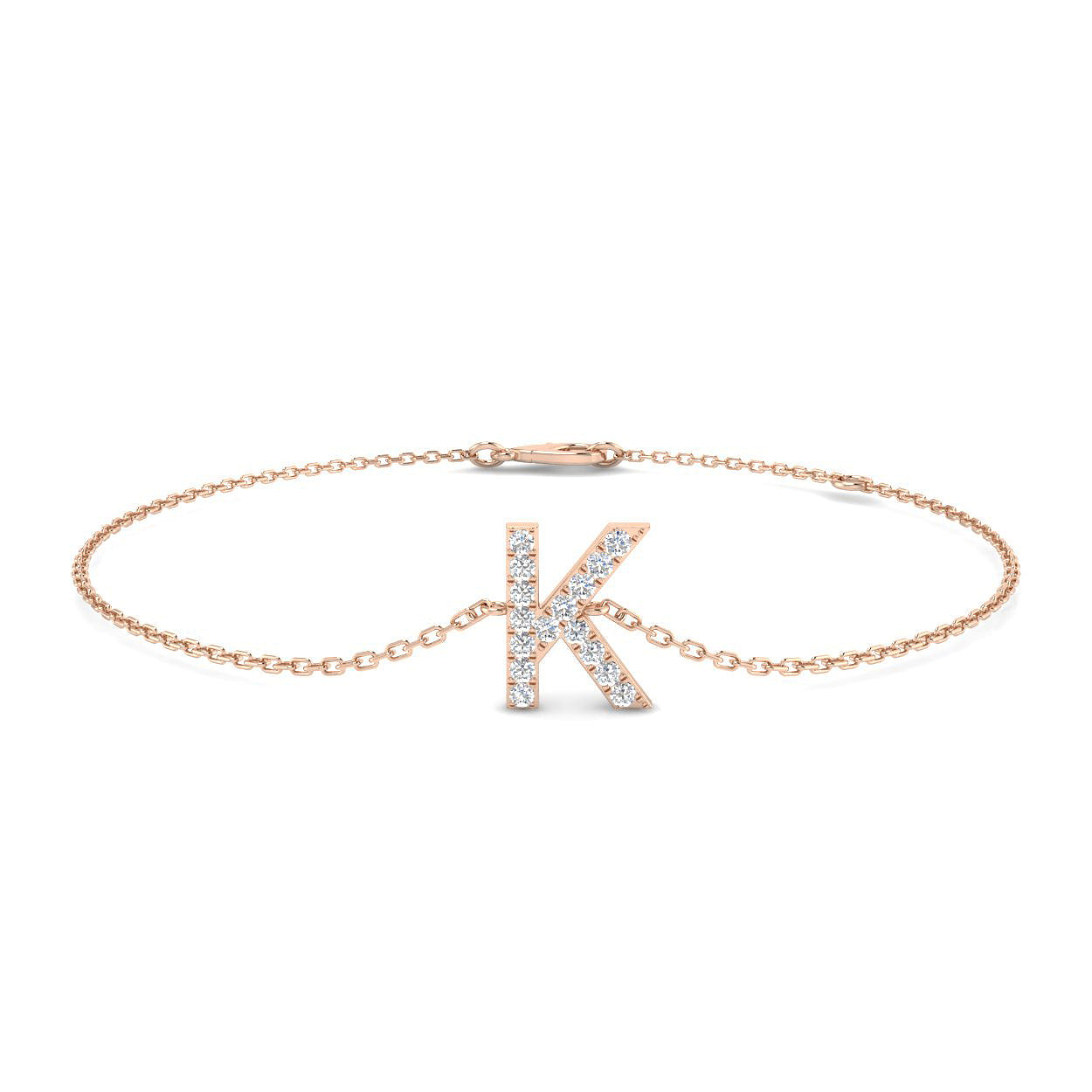 Diamond Initial Bracelet