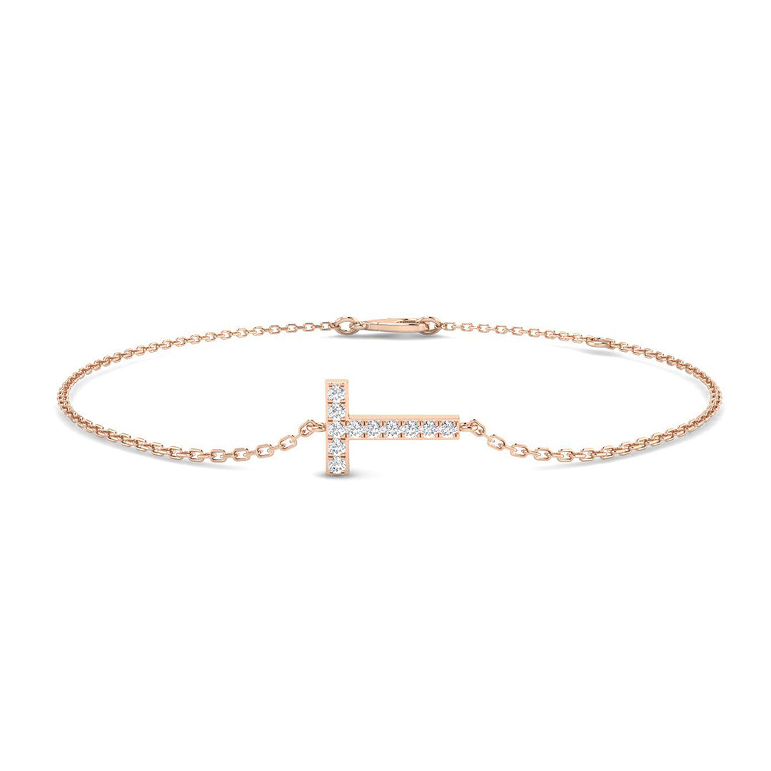 Diamond Initial Bracelet