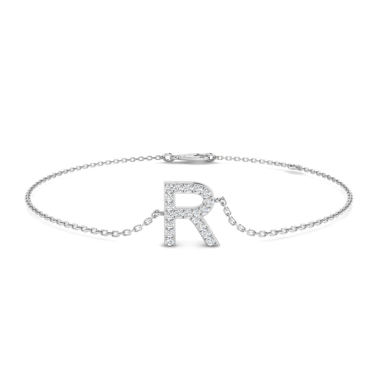 Diamond Initial Bracelet