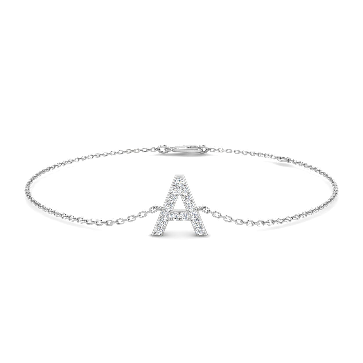 Diamond Initial Bracelet