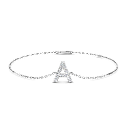 Diamond Initial Bracelet