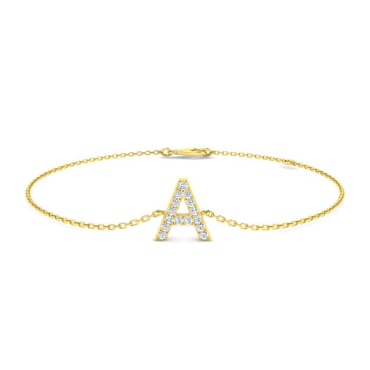 Diamond Initial Bracelet