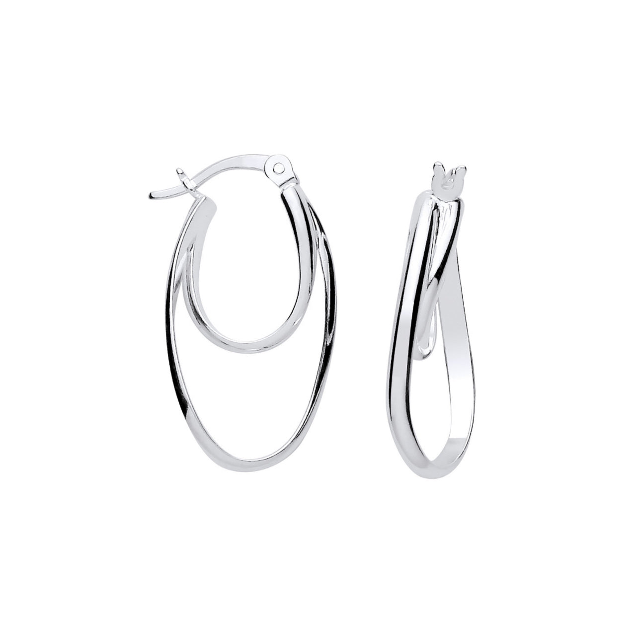 Oval Hoop Earrings