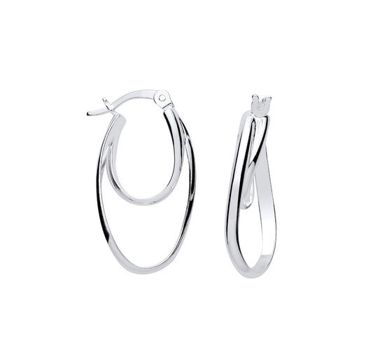 Oval Hoop Earrings