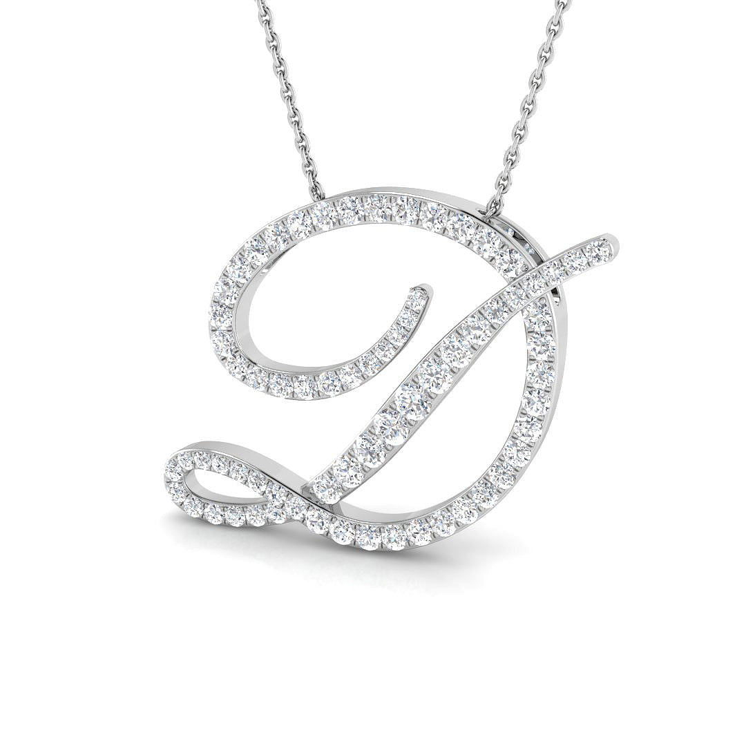 Initial Pendant Full Pavé