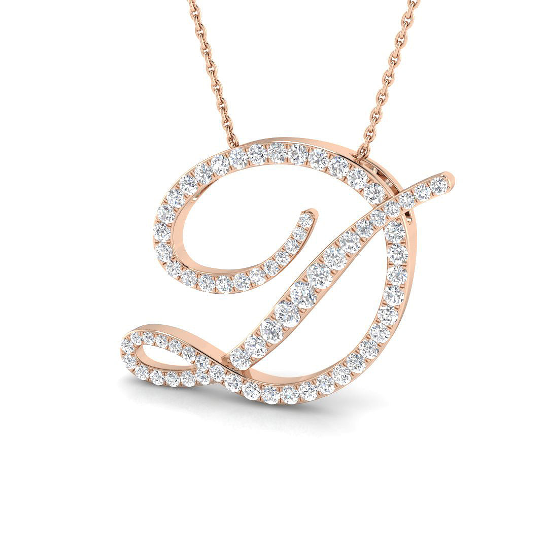 Initial Pendant Full Pavé