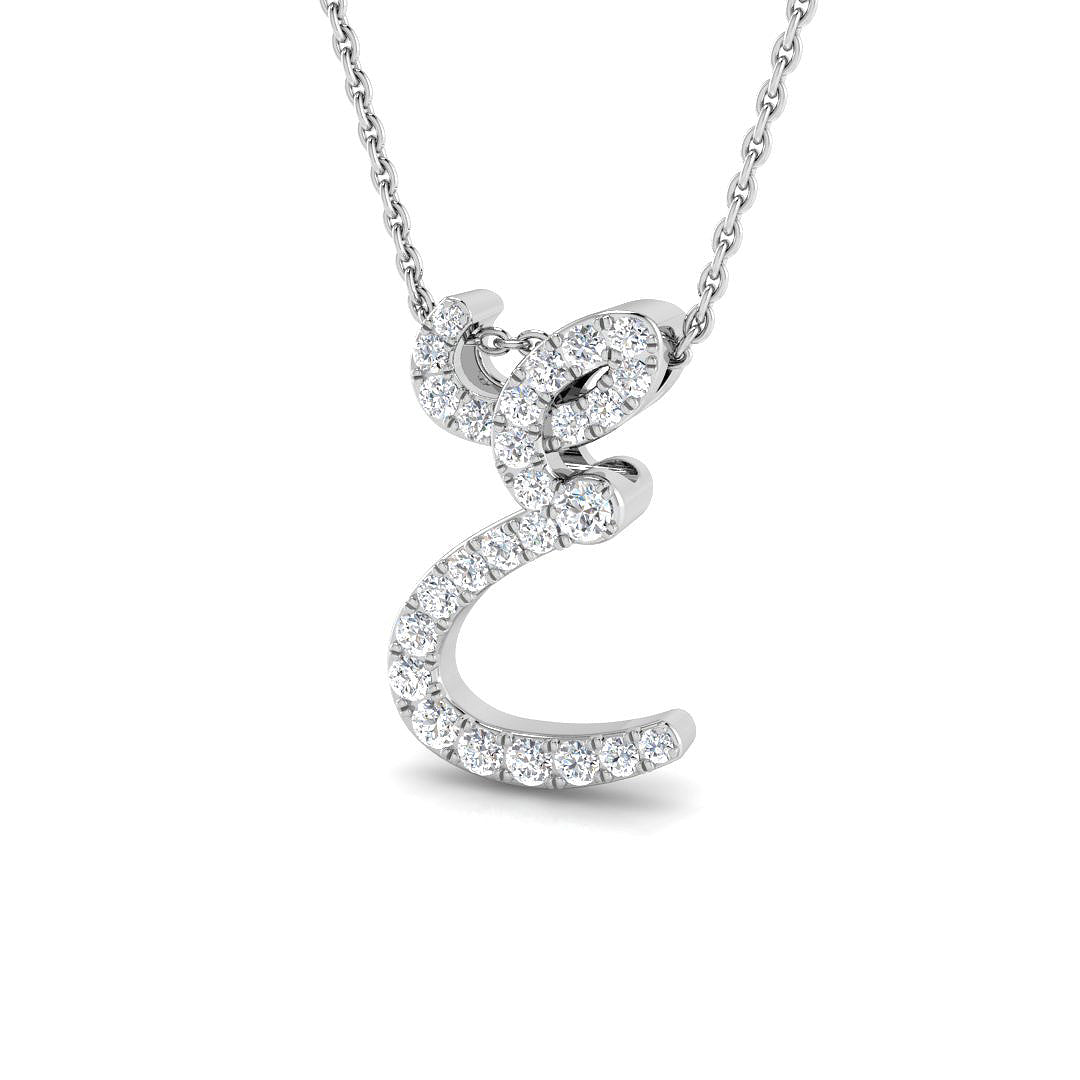 Initial Pendant Full Pavé