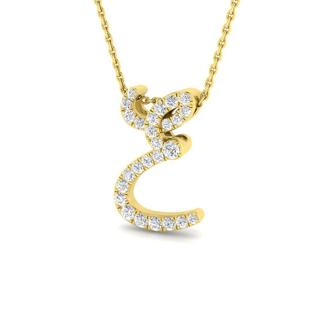 Initial Pendant Full Pavé