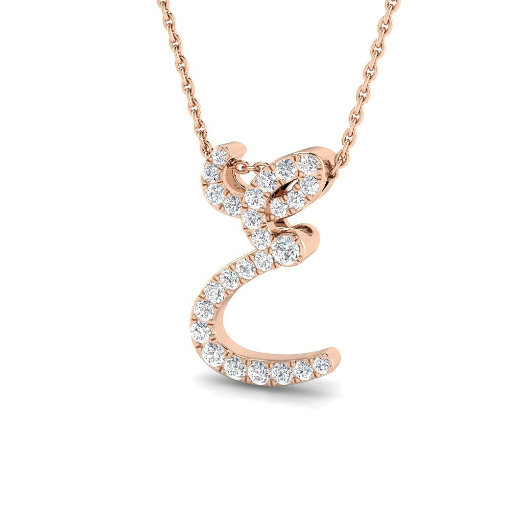 Initial Pendant Full Pavé