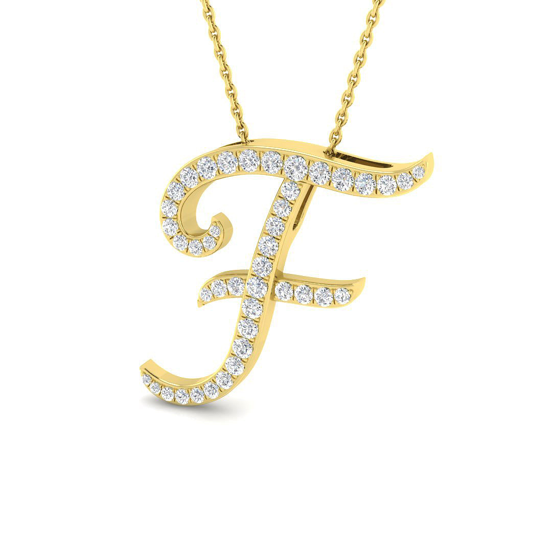 Initial Pendant Full Pavé