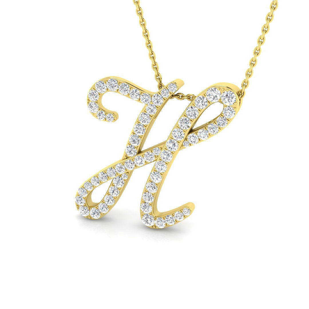 Initial Pendant Full Pavé