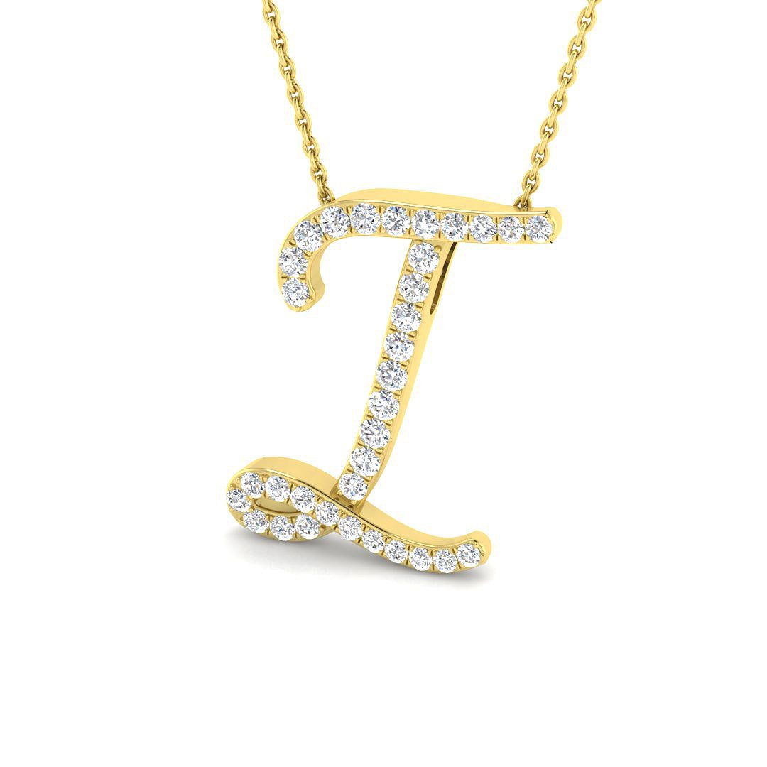 Initial Pendant Full Pavé