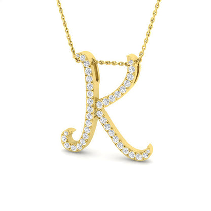 Initial Pendant Full Pavé