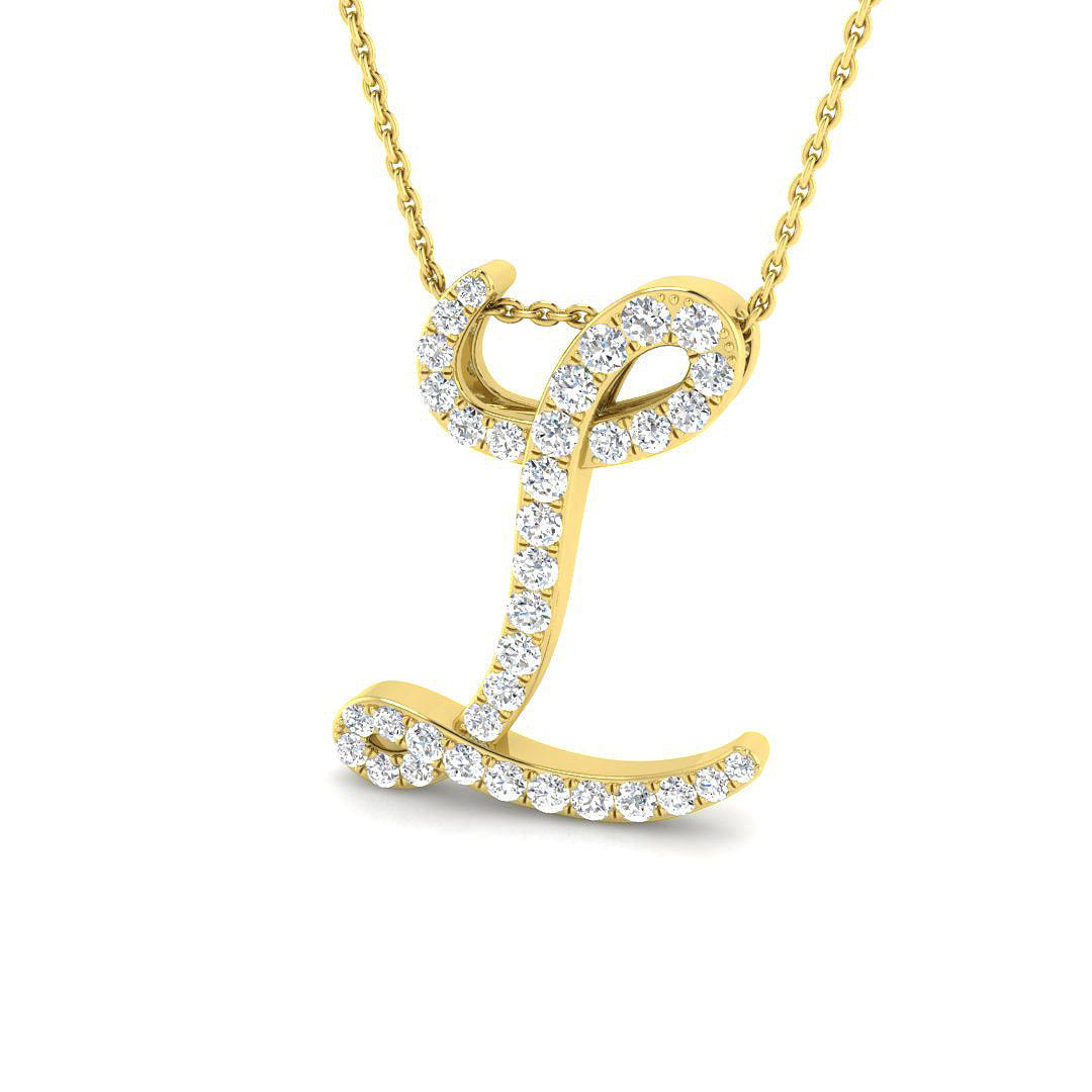 Initial Pendant Full Pavé