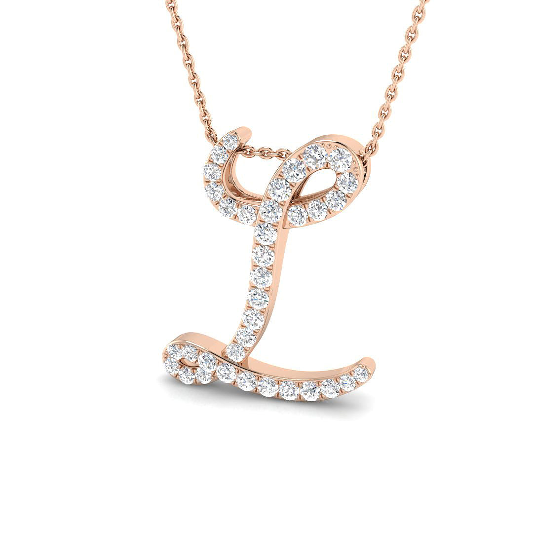 Initial Pendant Full Pavé