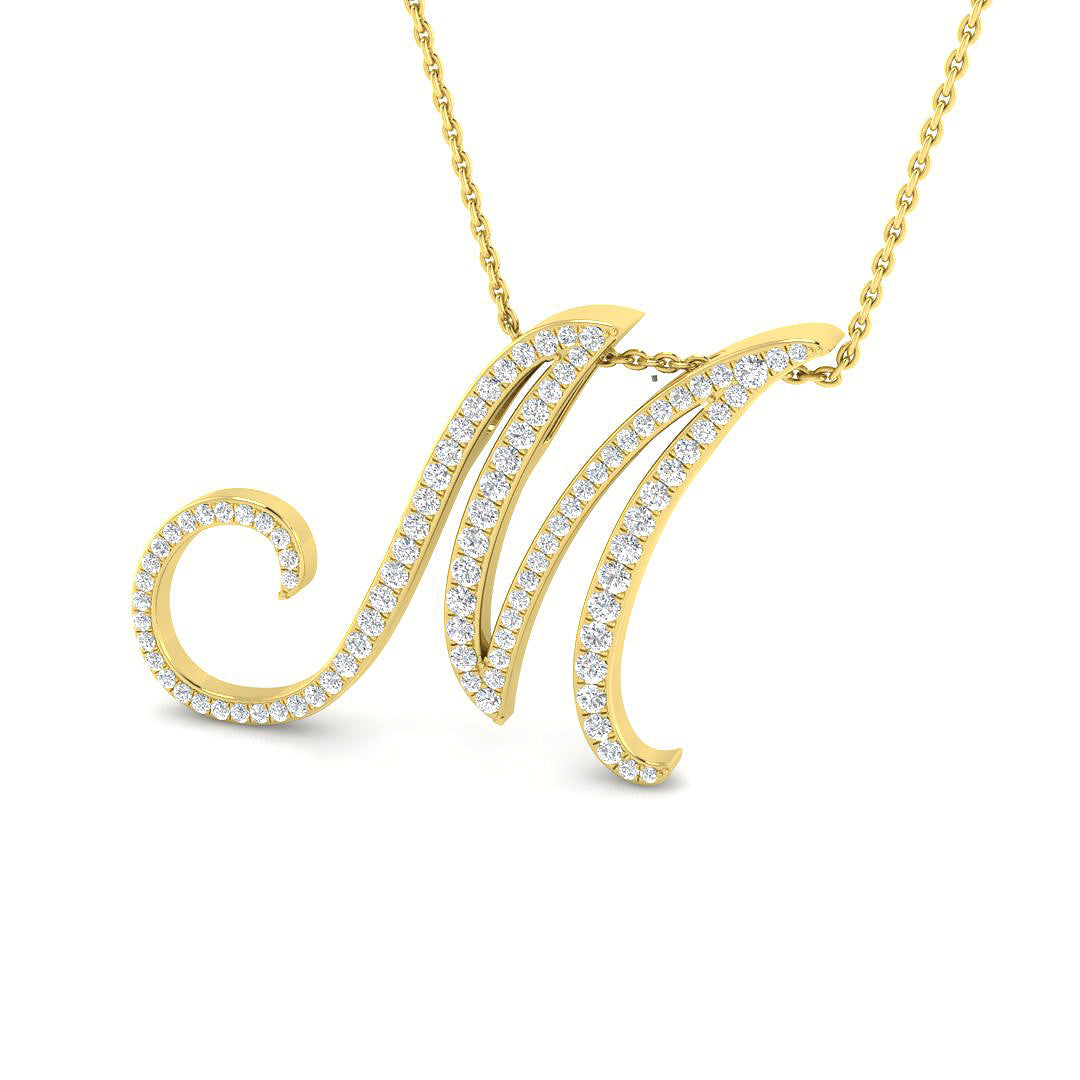 Initial Pendant Full Pavé