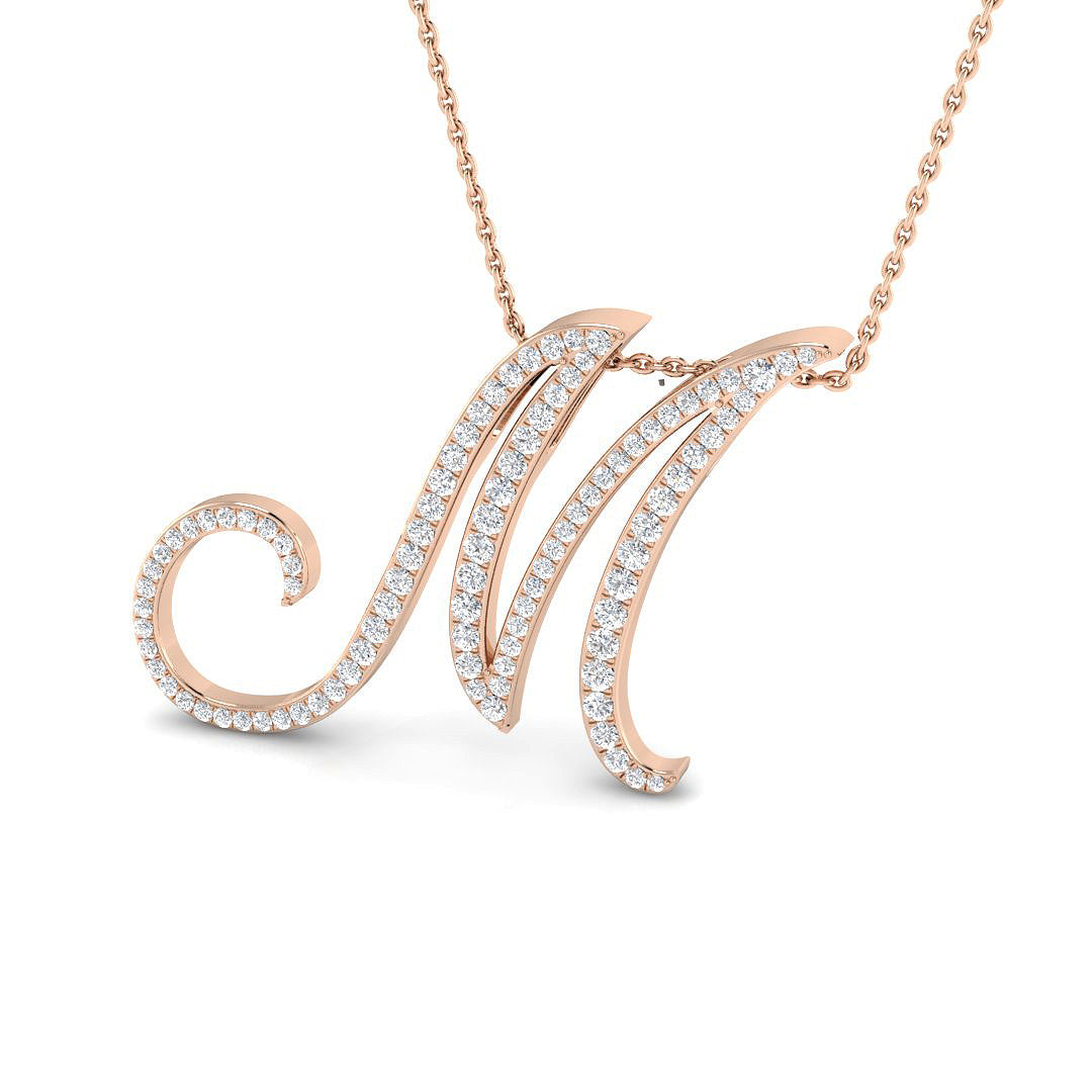 Initial Pendant Full Pavé