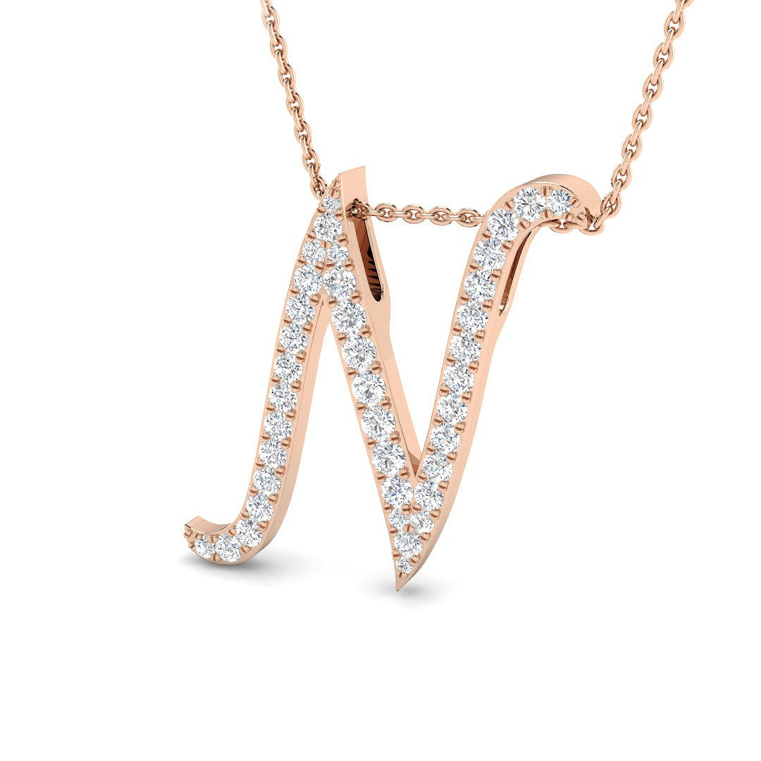 Initial Pendant Full Pavé