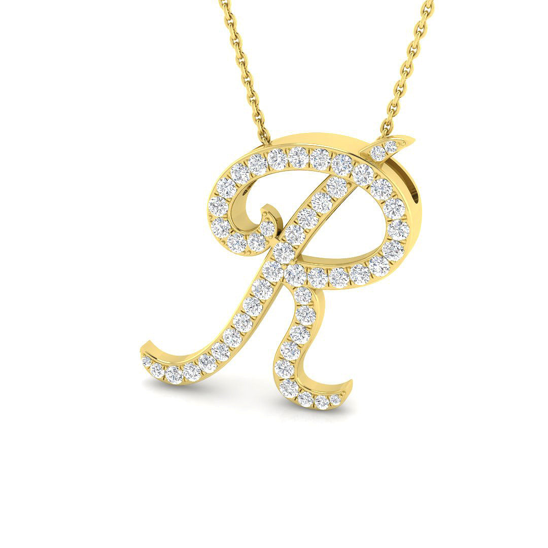 Initial Pendant Full Pavé