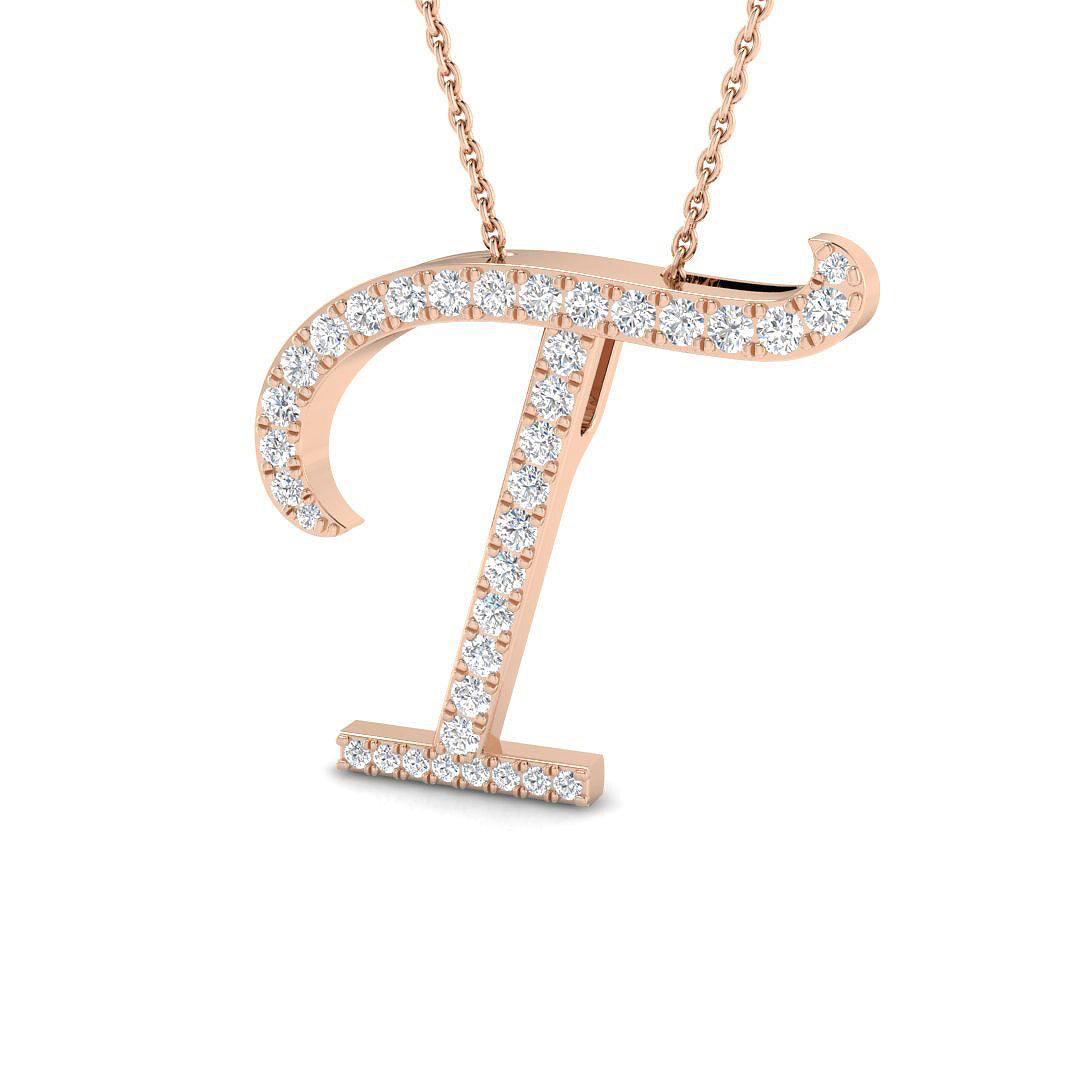 Initial Pendant Full Pavé