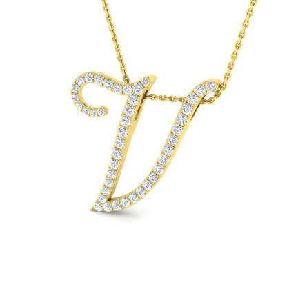 Initial Pendant Full Pavé