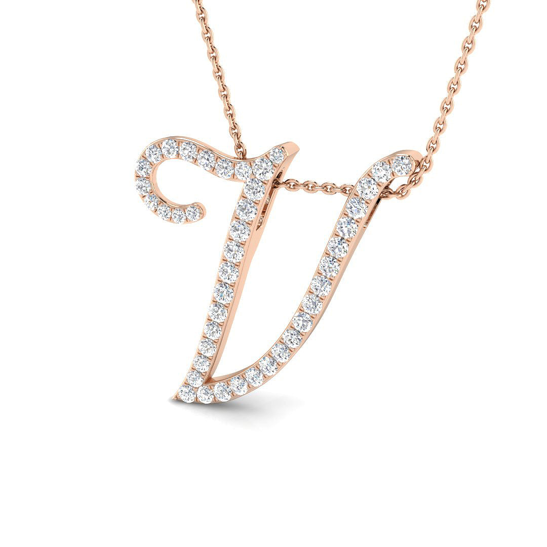 Initial Pendant Full Pavé