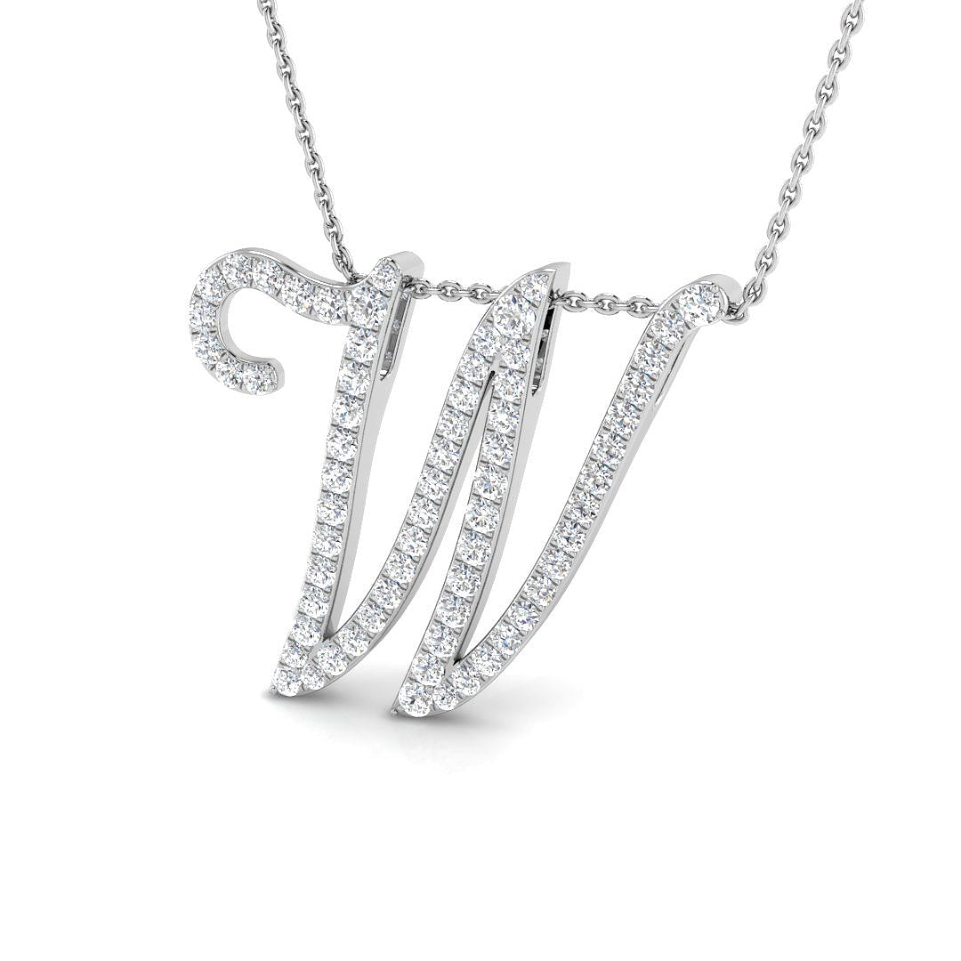 Initial Pendant Full Pavé